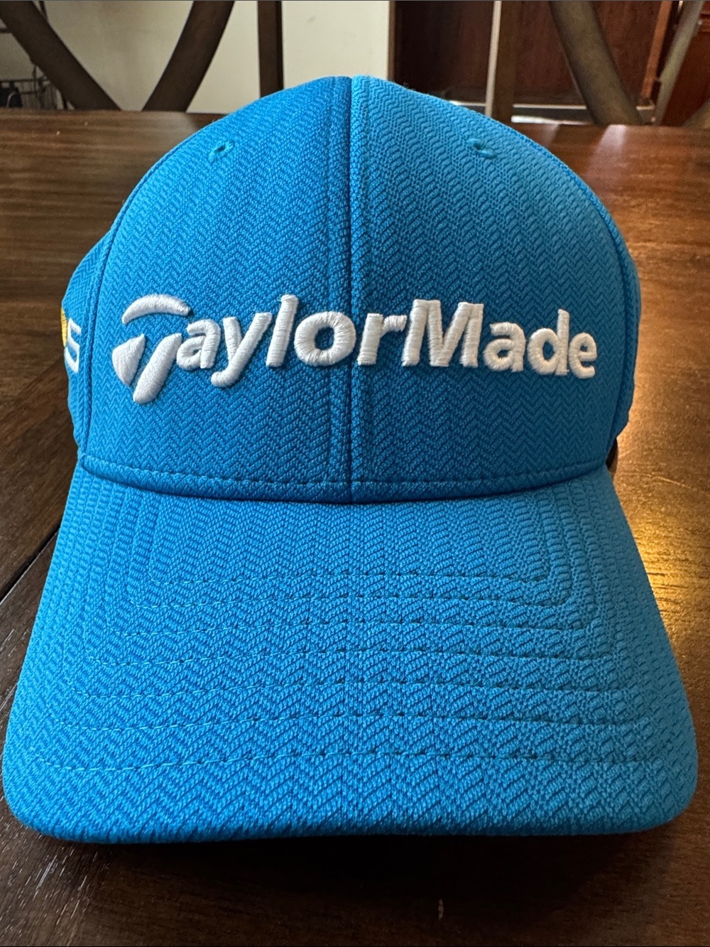 TaylorMade Blue M1 Golf Hat with White and Gold Accents